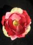 Elastic par cu floare din material textil roz cu rosu - imagine 5510