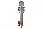 Filtru Impuritati Bronz cu Manometru si Robinet de Golire FHMB 3/4 - Filtre apa