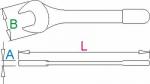 Scule - Cheie fixa simpla izolata la 1000 V - 110 VDE