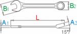 Scule - Chei combinate, varianta lunga - 120/1