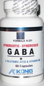 ANTISTRES, ANTIPANIICA, ANTIANXIETATE: GABA Ne-Sintetic cu P5P (Acid Gama Amino Butiric) 60 capsule