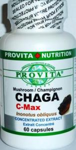 PENTRU IMUNITATE: CHAGA (Ciaga) C-Max (ciuperca concentrata 28:1) 60 capsule