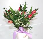Buchet de 9  lalele rosii