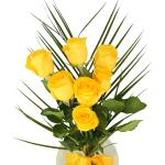 Buchet de 7 trandafiri galbeni