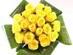 Buchet de 35 trandafiri galbeni