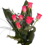 Buchet de 7 trandafiri roz