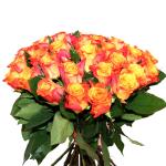 Buchet de 35 trandafiri portocalii