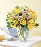 Buchet de 35 alstroemeria galbene