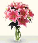 Buchet de 9 crini roz