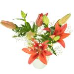 Buchet de 3 crini portocalii