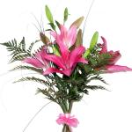 Buchet de 3 crini roz