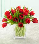 Buchet de 45 lalele rosii