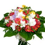 Buchet de 45 frezii multicolore