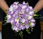 Buchet de 55 frezii mov