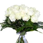 Buchet de 27 trandafiri albi