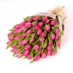 Buchet de 55 lalele roz