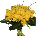 Buchet de 49 frezii galbene