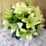 Buchet de 17 crini albi
