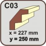 Cornisa polistiren C03