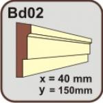 Brau decorativ polistiren Bd02