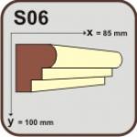 Solbanc decorativ din polistiren S06