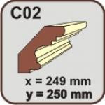 Cornisa polistiren C02