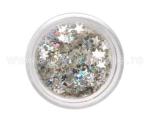 Flori Nail Art Argintiu