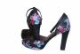 Pantofi negri pictura multicolora - imagine 72946