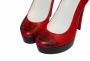 Pantofi piele rosu negru - imagine 72952