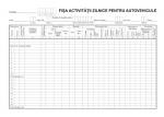 Fisa activitati zilnice pt. autovehicule A4