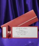 Invitatie de nunta pe rosu/visiniu, stil si eleganta 5390