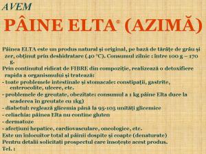 Paine Naturala ELTA - Azima - paine necoapta (raw vegana) cu efect terapeutic!
