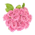 Buchet de  17 trandafiri  roz