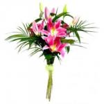 Buchet de 5 crini roz