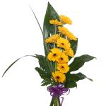 Buchet de 11 gerbera galbene