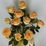 Buchet de 11 trandafiri portocalii