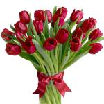 Buchet de 19 lalele rosii