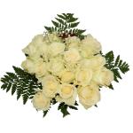 Buchet de 21 trandafiri albi