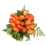 Buchet de 21 trandafiri portocalii