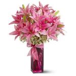 buchet de 11 crini roz