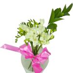 Buchet de 21 frezii albe