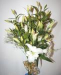 Buchet de 7 crini albi