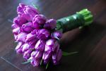 Buchet de 45 lalele mov