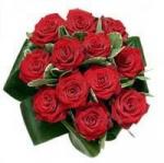 Buchet mireasa de 13 trandafiri rosii