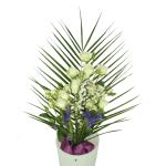 Buchet de 7 minirosa albi