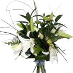 Buchet de 5 crini albi