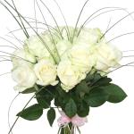 Buchet de 23 trandafiri albi
