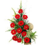 Buchet de 25 gerbera rosii