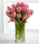 Buchet de 19 lalele roz