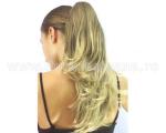 Coada sintetica cu clips - Blond